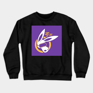 MOULE Head Logo With Sleep Mask Purple Crewneck Sweatshirt